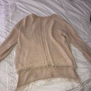 Free People Beige Sweater